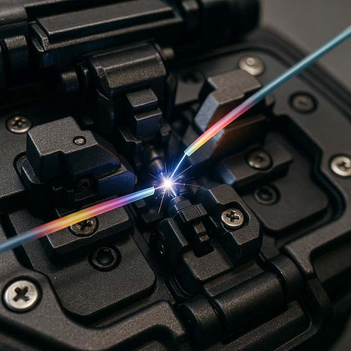Fiber optic core fusion